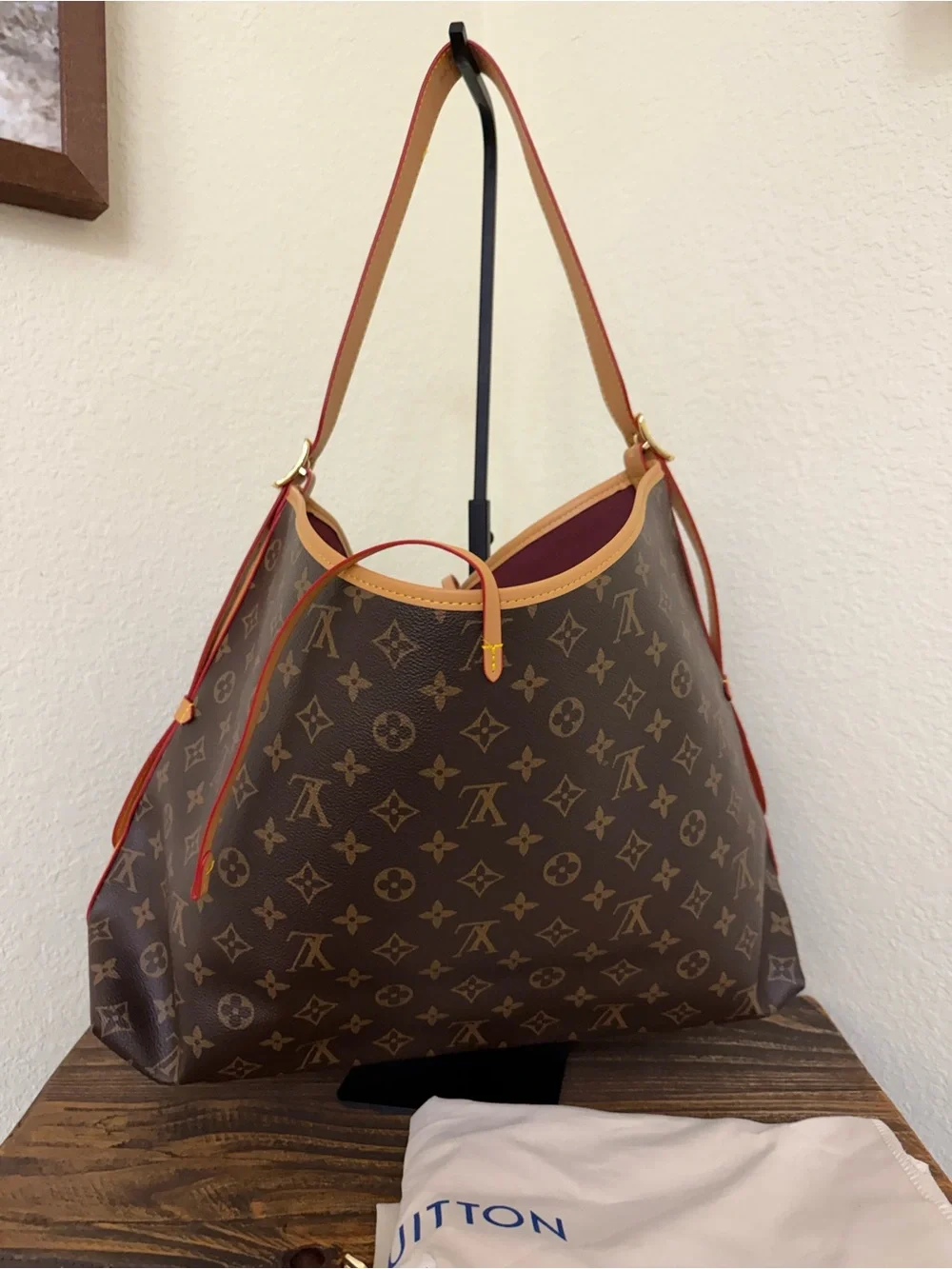 Fashion Brown Monogram Hobo Shoulder Bag with Pouch | NWOT - Picture 2 of 7